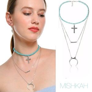 Just In🎉Boho Layered Iron Cross Pendant Necklace